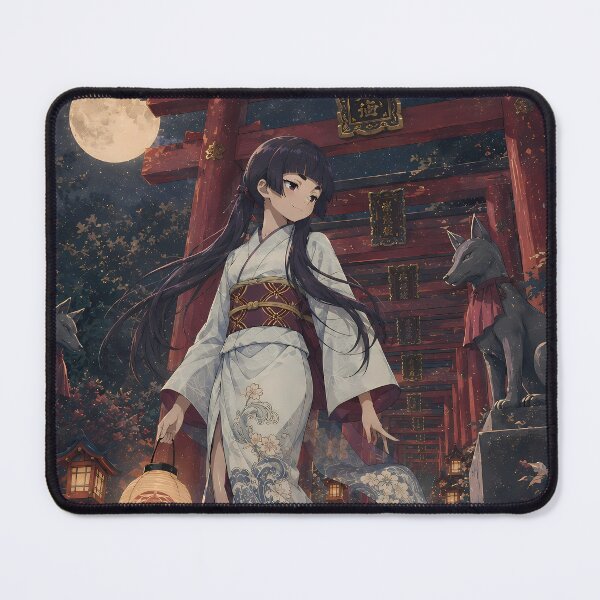 Item preview, Izumo Kamiki Blue Exorcist Moonlit Torii Path designed and sold by mildaclairmo.