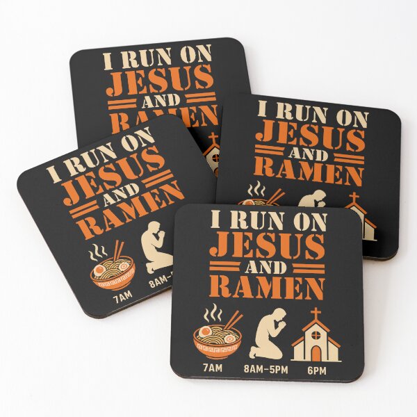 Item preview, I Run On Jesus And Ramen designed and sold by AmberWild.