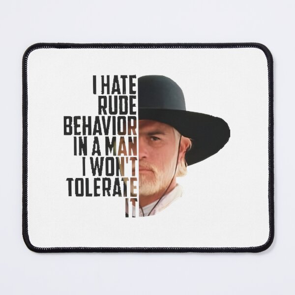 Item preview, I Hate Rude Behavior Classic Western Cowboy Quote Vintage Retro Style | ⭐⭐⭐⭐⭐ Best Seller designed and sold by matmente.