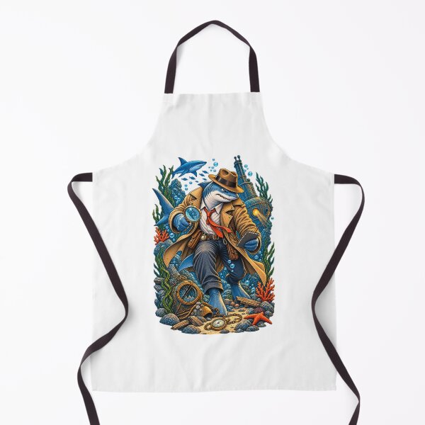 Item preview, Shark Detective Underwater Ocean Explorer | Funny Marine Investigator Gift designed and sold by MrDev.