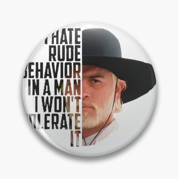 Item preview, I Hate Rude Behavior Classic Western Cowboy Quote Vintage Retro Style | ⭐⭐⭐⭐⭐ Best Seller designed and sold by matmente.