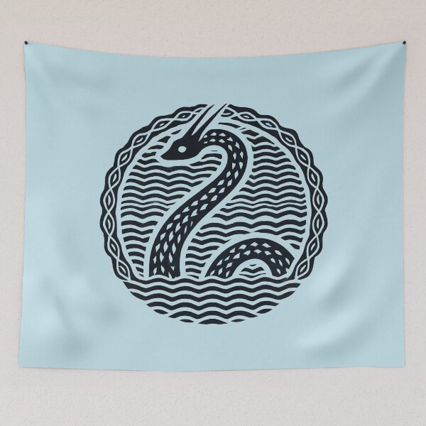 Item preview, Celtic Loch Ness Monster Sea Serpent Emblem designed and sold by Victor Shadehorn.