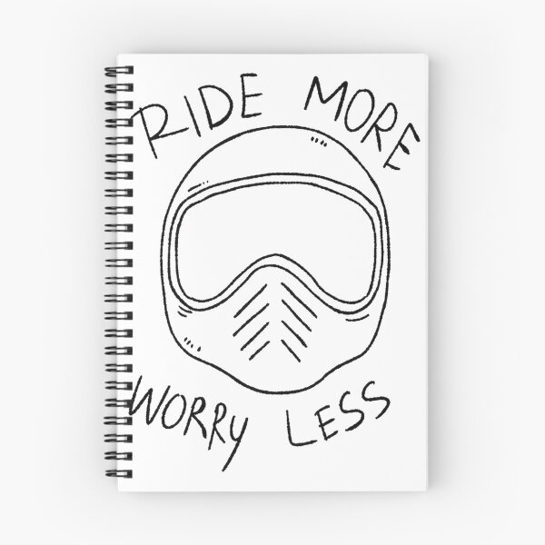 Item preview, Ride More Worry Less Biker Skull Helmet Motorcycle Rider | ⭐⭐⭐⭐⭐ designed and sold by mustapha zaghouli.