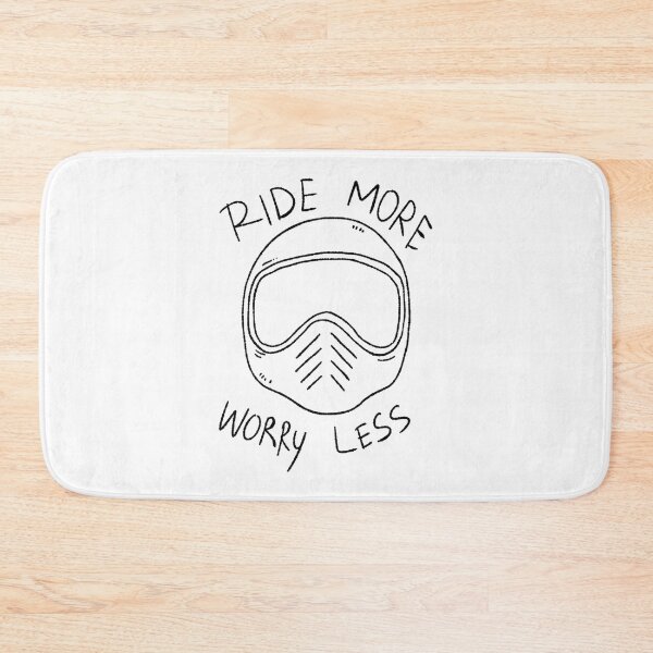 Item preview, Ride More Worry Less Biker Skull Helmet Motorcycle Rider | ⭐⭐⭐⭐⭐ designed and sold by mustapha zaghouli.