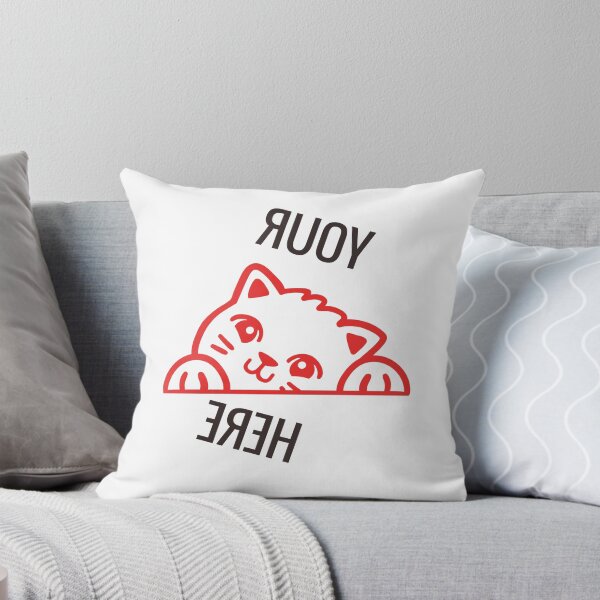 Item preview, Cute Peeking Cat – Your Text Here designed and sold by ChocoPixel63.