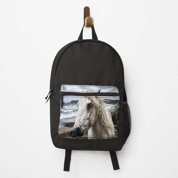 Item preview, Wild Beach Horse Print | Windswept Coastal Mane designed and sold by FawnFeatherCo.