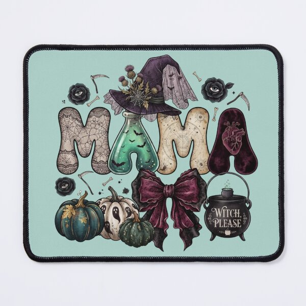 Item preview, Witch Please Mama Halloween Gothic Potion Lace Pumpkin Design designed and sold by BreezifyDesignStudio.