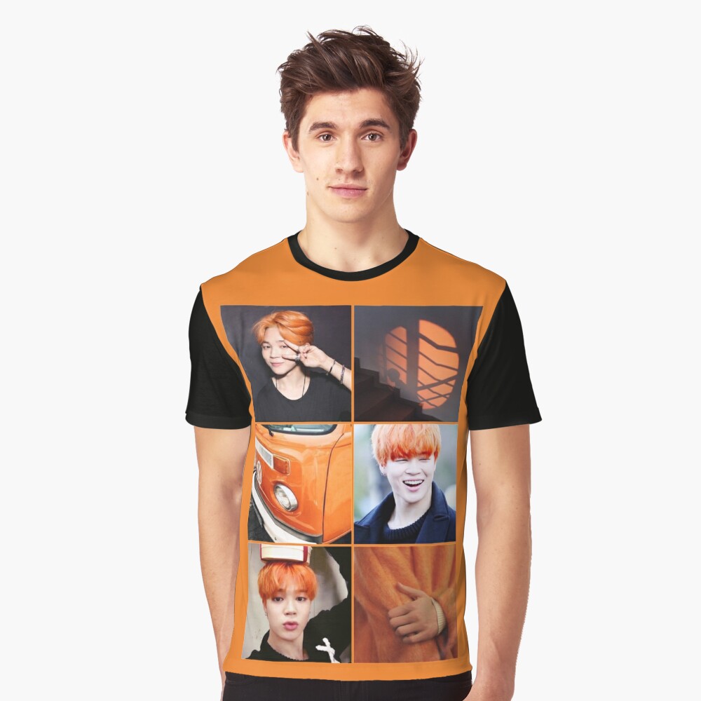 "BTS RAINBOW SERIES ORANGE JIMIN" Tshirt by