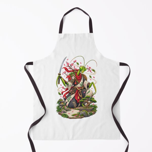 Item preview, Japanese Samurai Praying Mantis | Warrior Insect Sakura Bonsai Zen Gift designed and sold by MrDev.