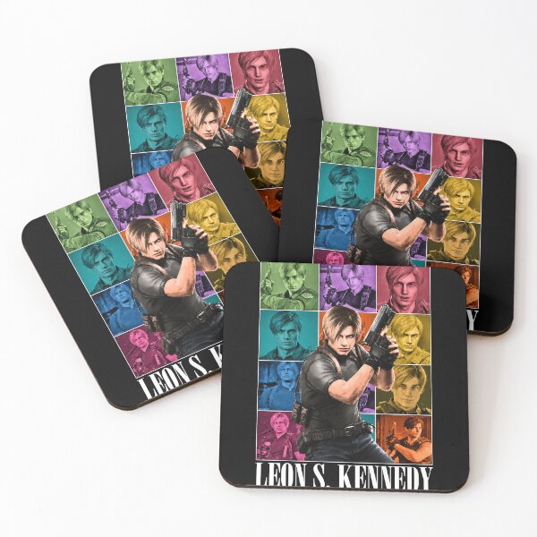 Item preview, Leon S Kennedy Resident Evil Colorful Portrait Collage Graphic designed and sold by jundobays.