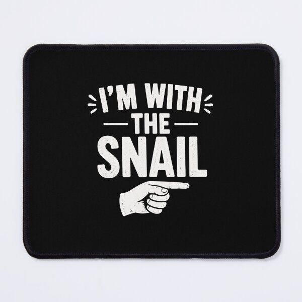 Item preview, I'm With The Snail Funny Snail Lover Matching Humor Design designed and sold by MiALopezArt.