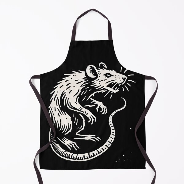 Item preview, Screaming Rat Gothic Linocut Illustration designed and sold by Victor Shadehorn.