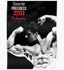 Bodybuilding inspirierende Fitness Zitat Poster