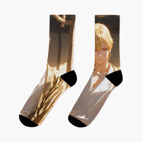 Item preview, Gilgamesh Fate Stay Night Anime Golden Kimono Grace designed and sold by SolenneAzur.