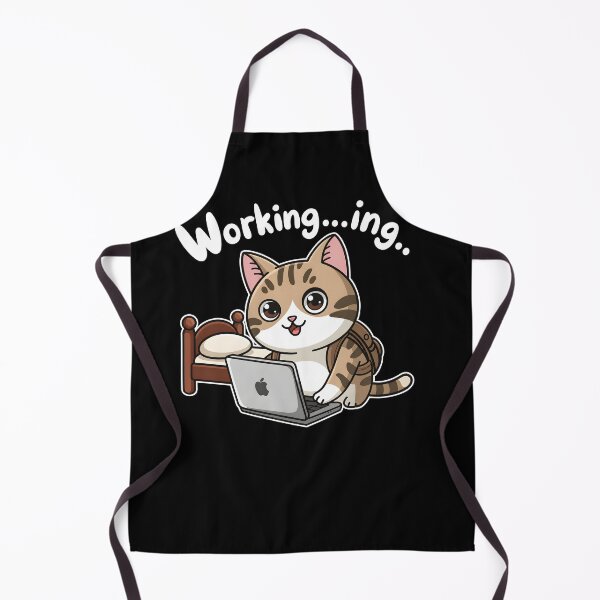 Item preview, Cat Working... In designed and sold by KatieThomShop.