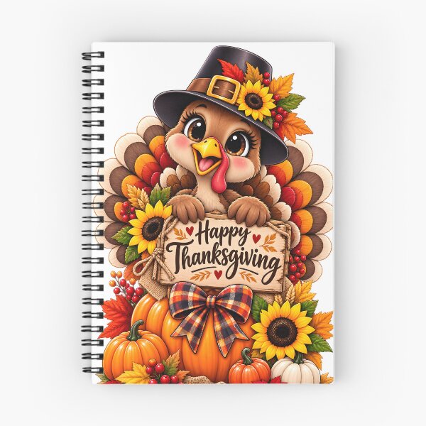 Item preview, Cute Happy Thanksgiving Turkey Pumpkin Fall Design designed and sold by TinyWeird.