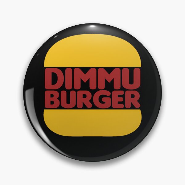 Item preview, Bold Red Burger Text Yellow Bun Shape designed and sold by LyAlexDesign.