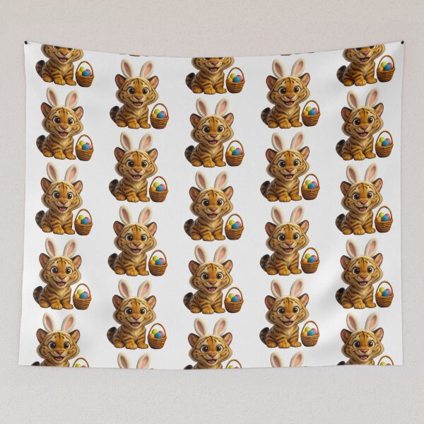 Item preview, Sumatran Tiger Easter Bunny designed and sold by Sillytoe.