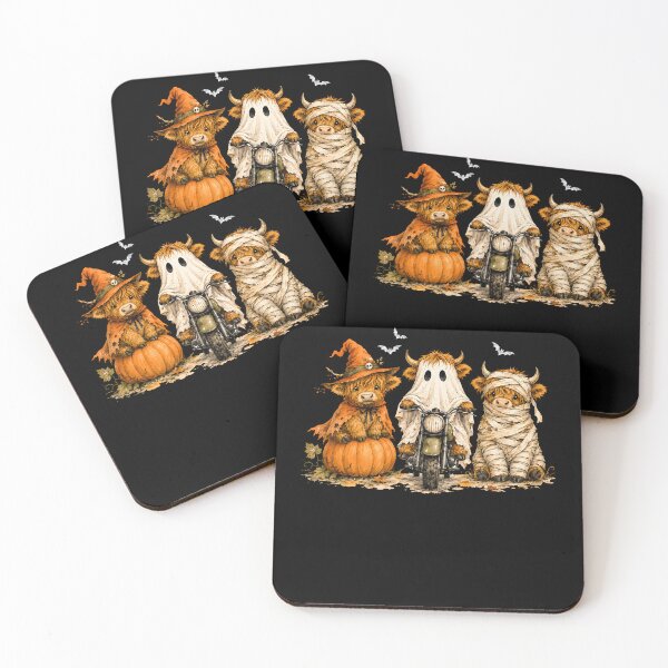 Item preview, Cow Cute Halloween Ghosts Pumpkin designed and sold by KatieThomShop.