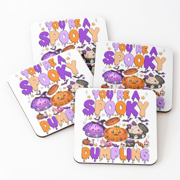 Item preview, Spooky Dumpling Cute Halloween Kawaii Trio  designed and sold by varin-studio.
