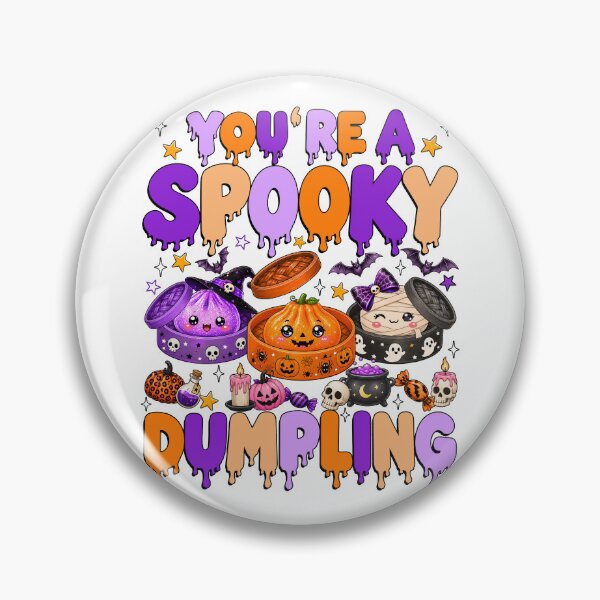 Item preview, Spooky Dumpling Cute Halloween Kawaii Trio  designed and sold by varin-studio.