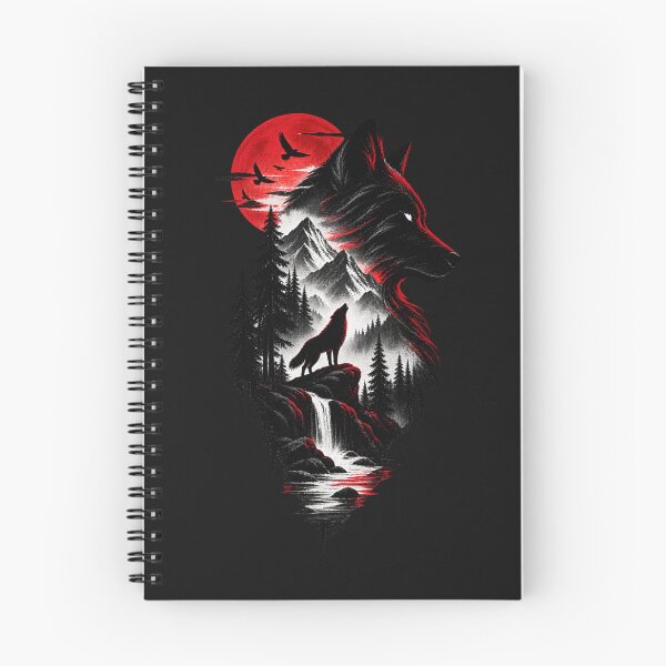 Item preview, Wild Spirit – Crimson Moon Wolf designed and sold by AndGarciart.