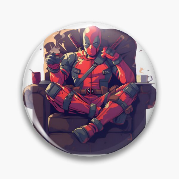 Item preview, Funny Red Masked Mercenary Sarcastic Antihero Comic Art | Limited Edition designed and sold by Dernier-Musard.