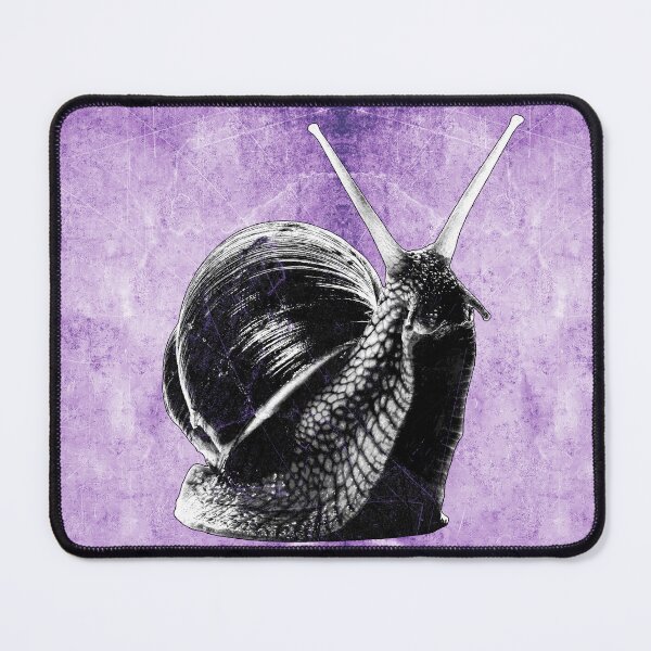 Item preview, Violet Roman Snail Dark Natural History Macro Portrait Shell Art designed and sold by Ghoul Enterprises.