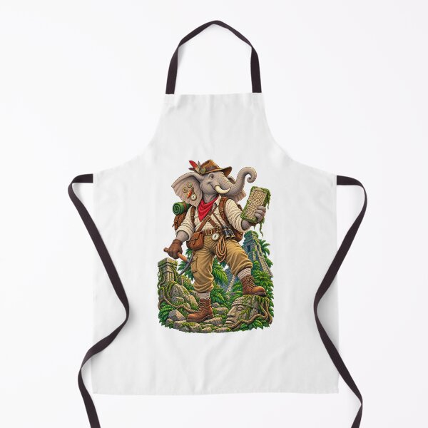 Item preview, Adventure Elephant Explorer Ancient Ruins | Jungle Archaeologist Travel Gift designed and sold by MrDev.