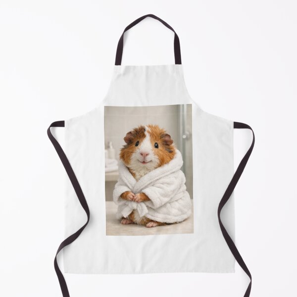 Item preview, Abyssinian Guinea Pig Wearing a Bathrobe designed and sold by Sillytoe.