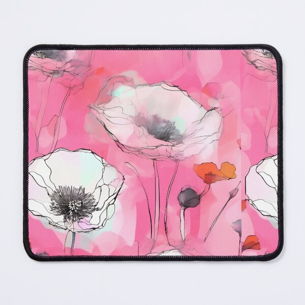 Item preview, PINK POPPY V001 Peach Rose Blush Pen Pencil Ink Watercolor Art Print Party Decoration~Baby/Bridal/Wedding/Birthday Gift Favor designed and sold by Spinning Plates 360.