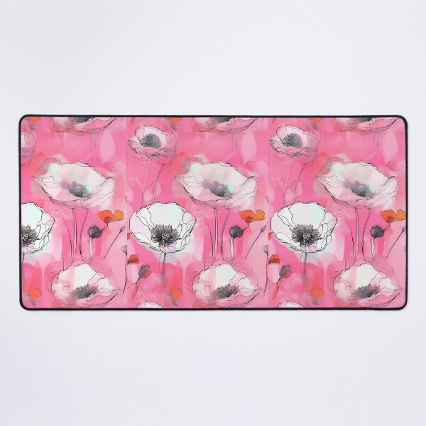 Item preview, PINK POPPY V001 Peach Rose Blush Pen Pencil Ink Watercolor Art Print Party Decoration~Baby/Bridal/Wedding/Birthday Gift Favor designed and sold by Spinning Plates 360.