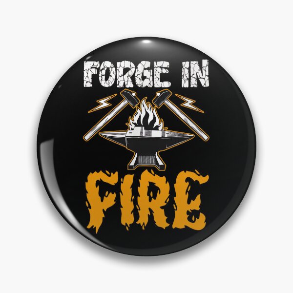 Item preview, Forged in Fire Blacksmith Anvil Hammer Flames designed and sold by lehmanaapic.