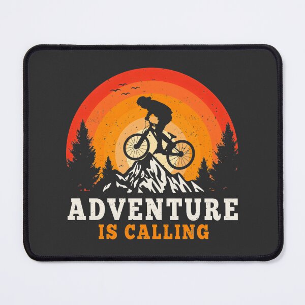 Item preview, Retro Mountain Bike Sunset - Adventure Is Calling Mtb Cycling | ⭐⭐⭐⭐⭐ designed and sold by mustapha zaghouli.