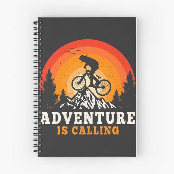 Item preview, Retro Mountain Bike Sunset - Adventure Is Calling Mtb Cycling | ⭐⭐⭐⭐⭐ designed and sold by mustapha zaghouli.