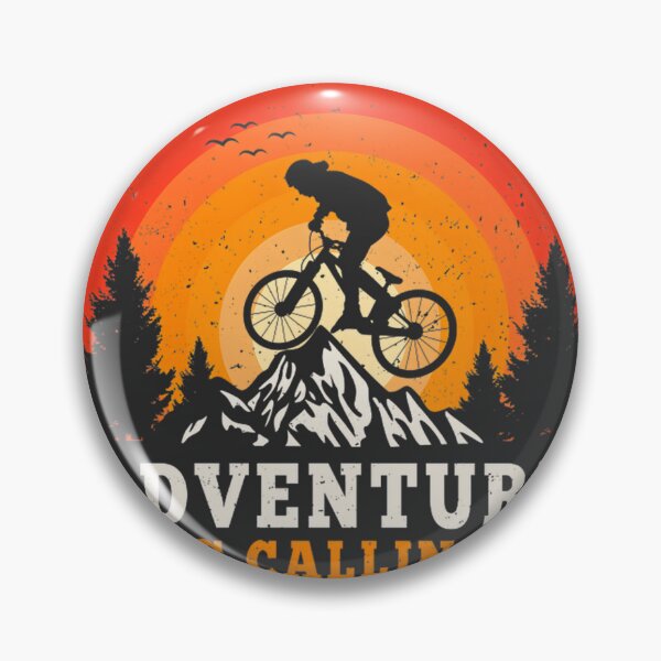 Item preview, Retro Mountain Bike Sunset - Adventure Is Calling Mtb Cycling | ⭐⭐⭐⭐⭐ designed and sold by mustapha zaghouli.