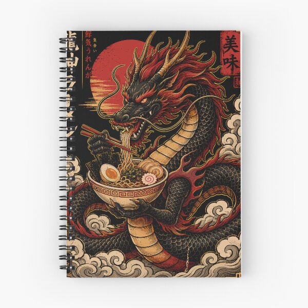 Item preview, Dragon Japanese Ramen Dragon Noodle Warrior designed and sold by gordonbwyashop.