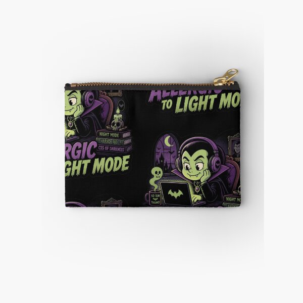 Item preview, Allergic To Light Mode - Funny Dark Mode Vampire Shirt designed and sold by Geek Tracy Shop.