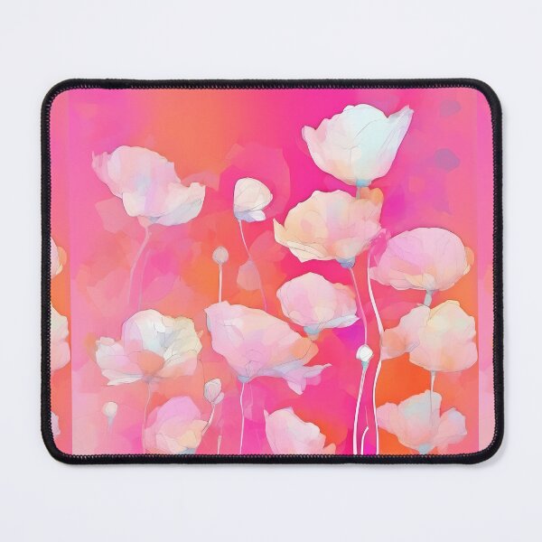 Item preview, PINK POPPY V009 Peach Rose Blush Pen Pencil Ink Watercolor Art Print Party Decoration~Baby/Bridal/Wedding/Birthday Gift Favor designed and sold by Spinning Plates 360.