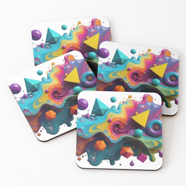 Artikelvorschau, Striking Teal COLORFUL ABSTRACT ART Wearable Art entworfen und verkauft von dazzlemakers.