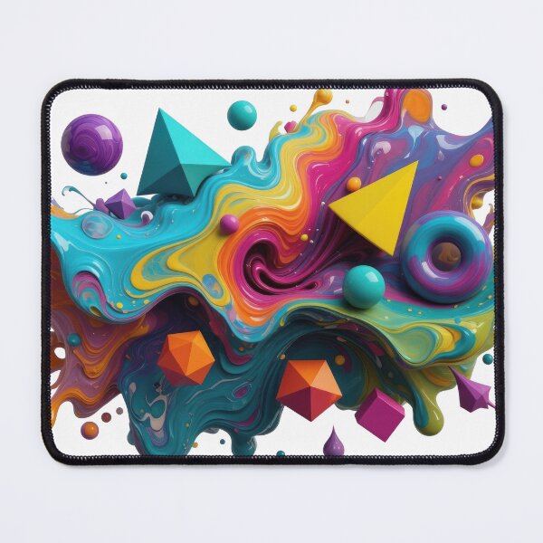 Item preview, Striking Teal COLORFUL ABSTRACT ART Wearable Art designed and sold by dazzlemakers.