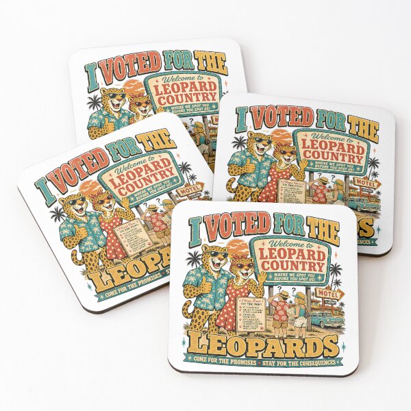 Item preview, I Voted for the Leopards – Leopards Eating Faces Political Satire designed and sold by The People’s Punchline.