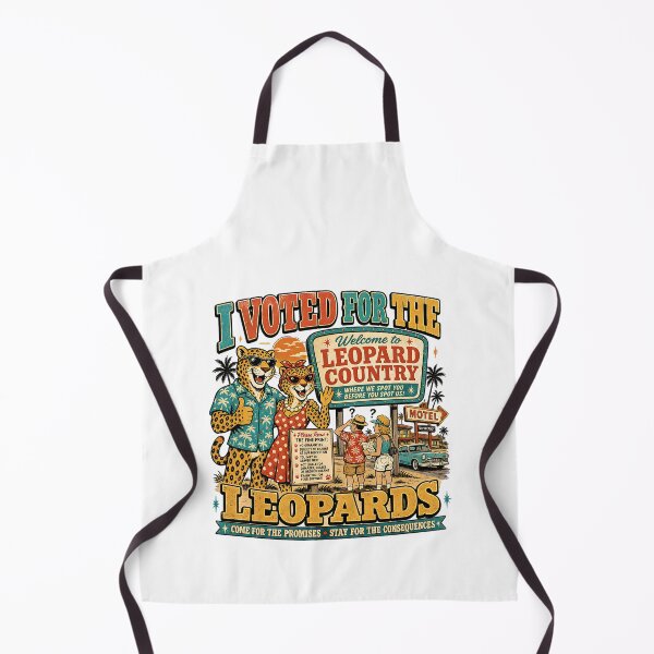 Item preview, I Voted for the Leopards – Leopards Eating Faces Political Satire designed and sold by The People’s Punchline.
