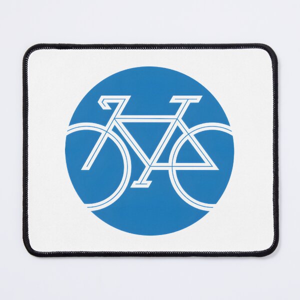 Item preview, Retro Blue Circle Bicycle Art - Minimalist Cycling Graphic For Bike Lovers And Cyclists | Limited Edition designed and sold by mustapha zaghouli.