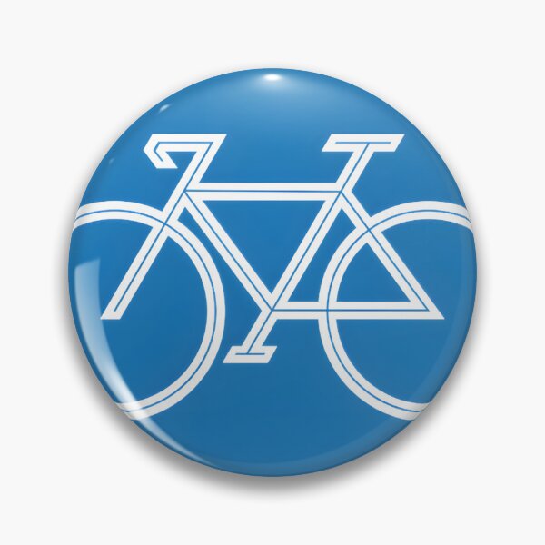 Item preview, Retro Blue Circle Bicycle Art - Minimalist Cycling Graphic For Bike Lovers And Cyclists | Limited Edition designed and sold by mustapha zaghouli.