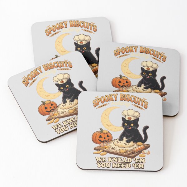 Item preview, Spooky Biscuits Bakery Funny Black Cat Halloween Pumpkin designed and sold by CF_VintageDesign.