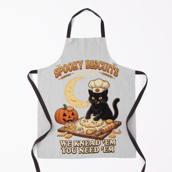 Item preview, Spooky Biscuits Bakery Funny Black Cat Halloween Pumpkin designed and sold by CF_VintageDesign.