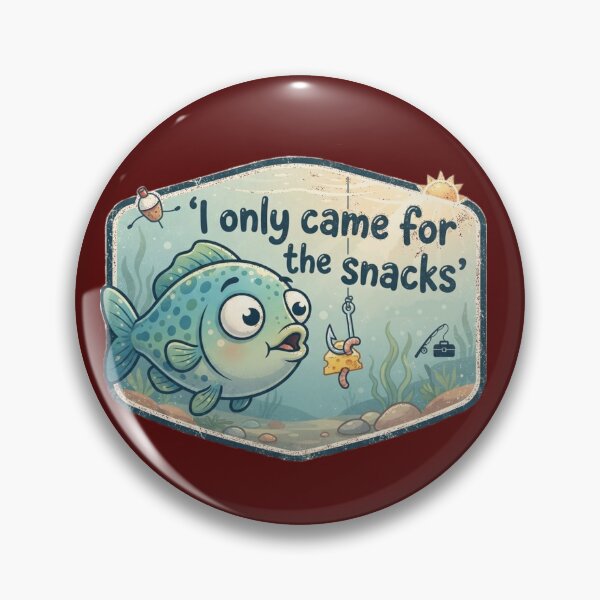 Item preview, I Only Came For The Snacks Funny Fishing Humor Design designed and sold by Evelashop.