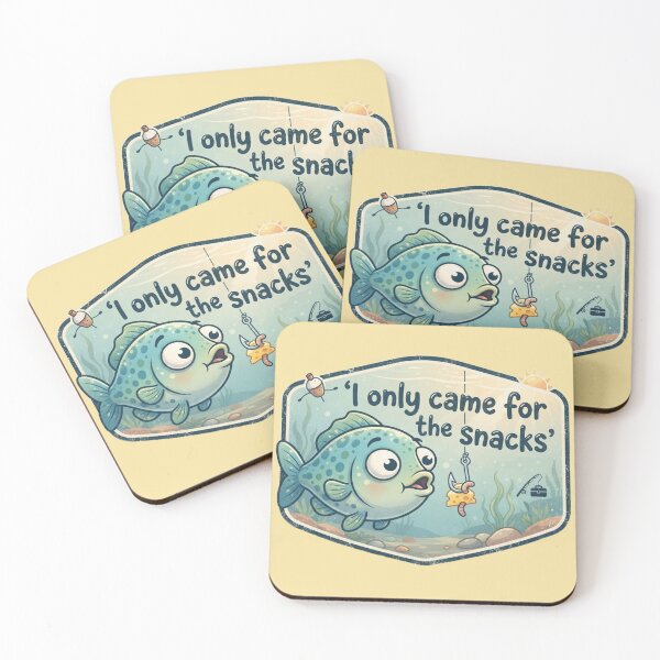 Item preview, I Only Came For The Snacks Funny Fishing Humor Design designed and sold by Evelashop.