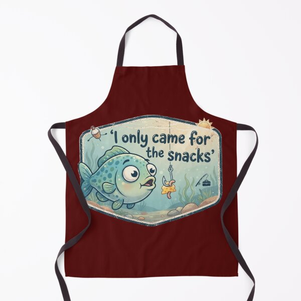 Item preview, I Only Came For The Snacks Funny Fishing Humor Design designed and sold by Evelashop.